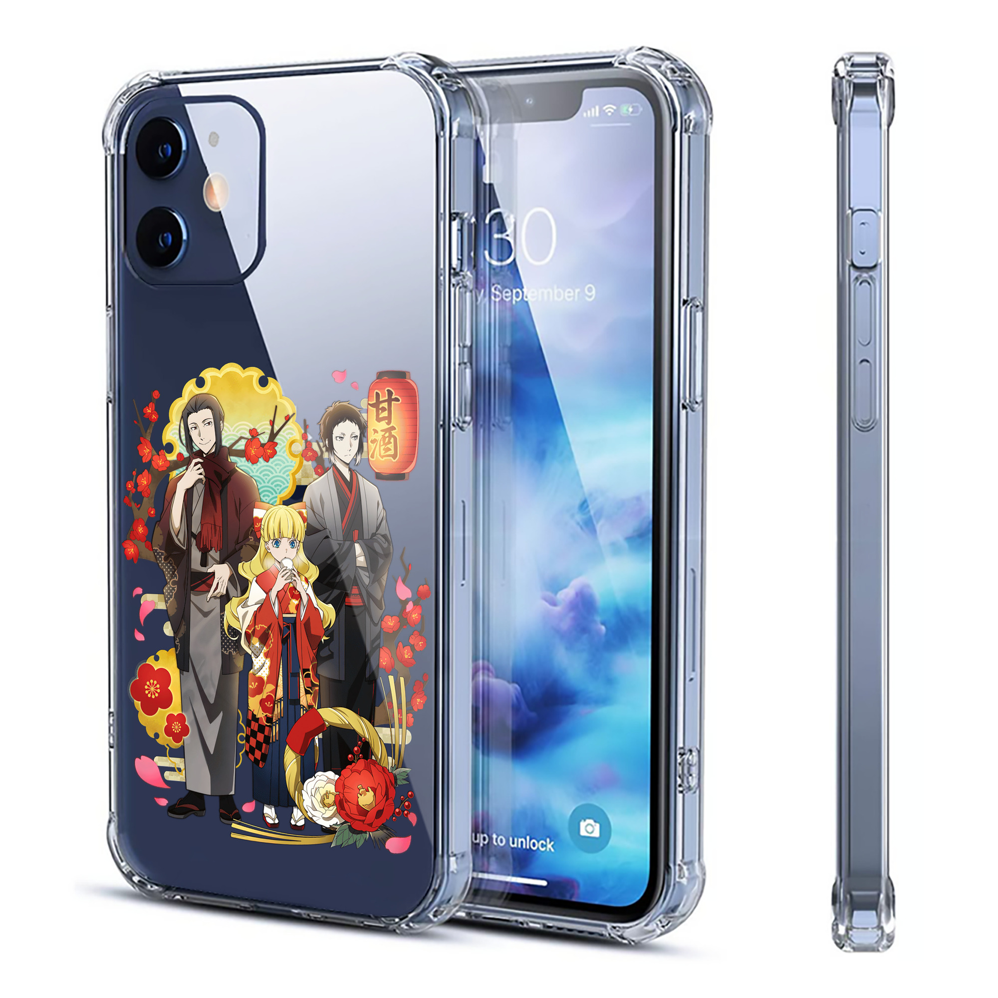 （画像用） 文豪ストレイドッグス Bungo Stray Dogs 【iPhone 12シリーズ対応】透明スマホケース（クリアソフトケース）